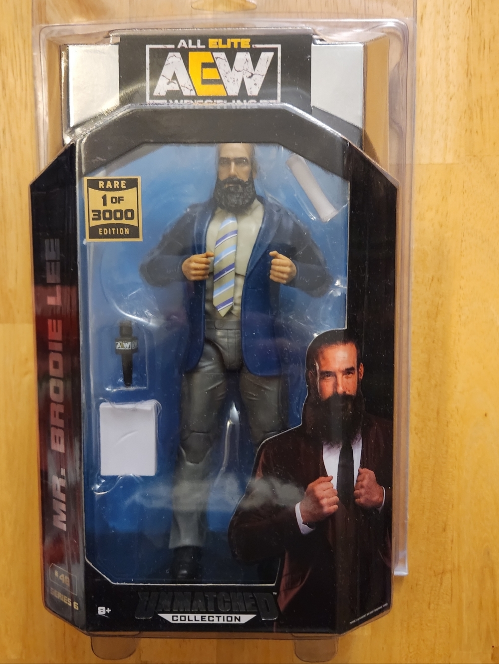 AEW Unmatched Mr. Brodie Lee  RARE CHASE 1 of 3000 SERIES 6 #48 w/ FREE Case